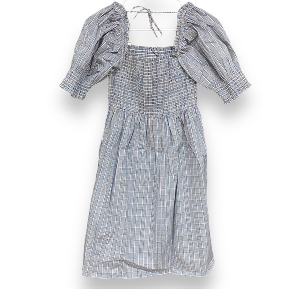 Hill House The Athena Nap Dress Tai Check New - Picture 5 of 8